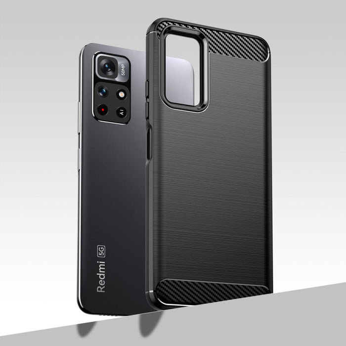 Кейс Carbon Case Flexible за Poco M4 Pro 5G Черен