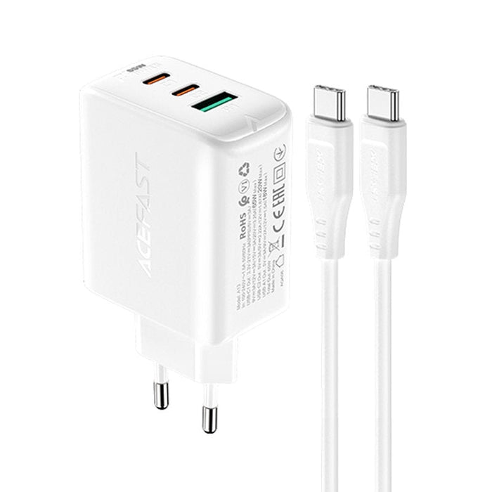 Мрежово зарядно Acefast A13 2в1 2xUSB - C