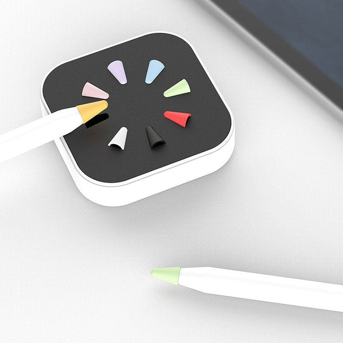 Сет накрайници за стилуси Apple Pencil 8 броя Бял