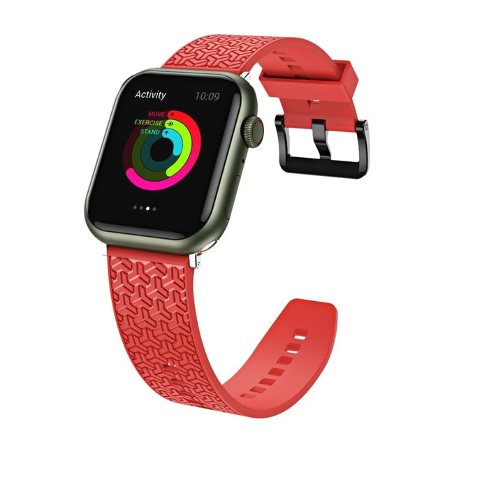 Каишка Y за Apple Watch 7 / SE (45/44/42mm) Червен