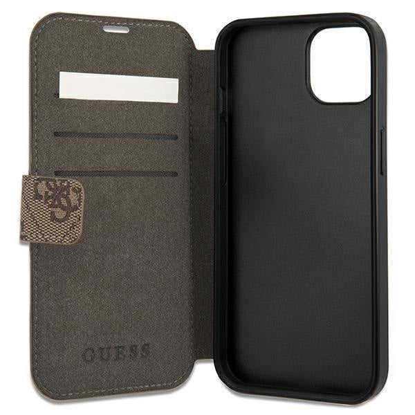 Калъф Guess GUBKP13S4GDBR за iPhone 13 mini 5.4’ кафяв