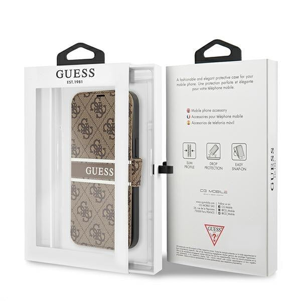 Калъф Guess GUBKP13S4GDBR за iPhone 13 mini 5.4’ кафяв