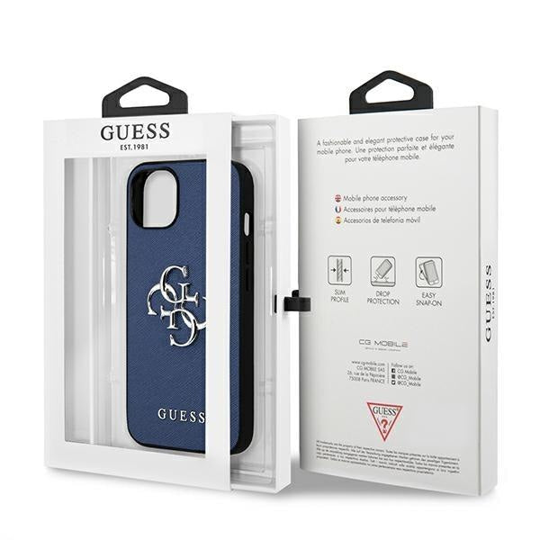 Калъф Guess GUHCP13SSA4GSBL за iPhone 13 mini 5.4’ син