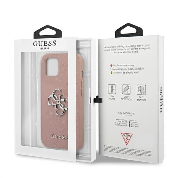 Калъф Guess GUHCP13SSA4GSPI за iPhone 13 mini 5.4’ розов