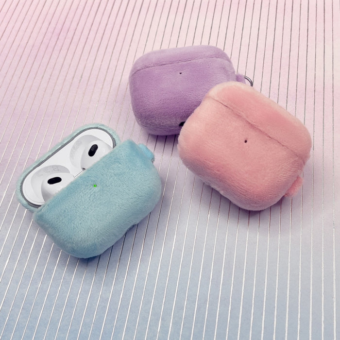 Калъф Kingxbar Plush Pods за AirPods 3 лилав