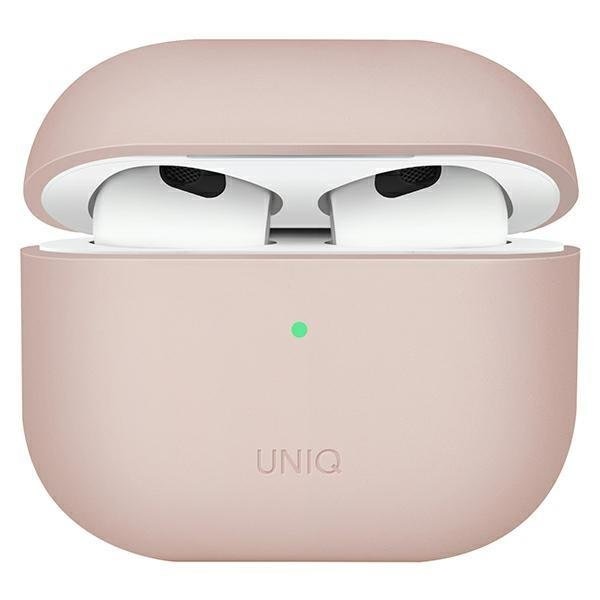 Калъф UNIQ Lino за AirPods 3 розов