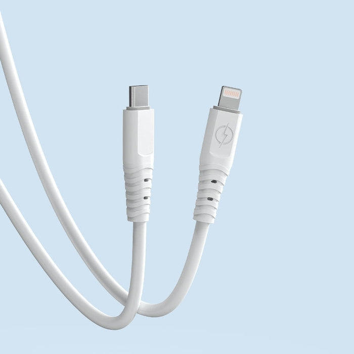 Кабел Dudao TGL3X USB - C към Lightning 6A 65W PD бял