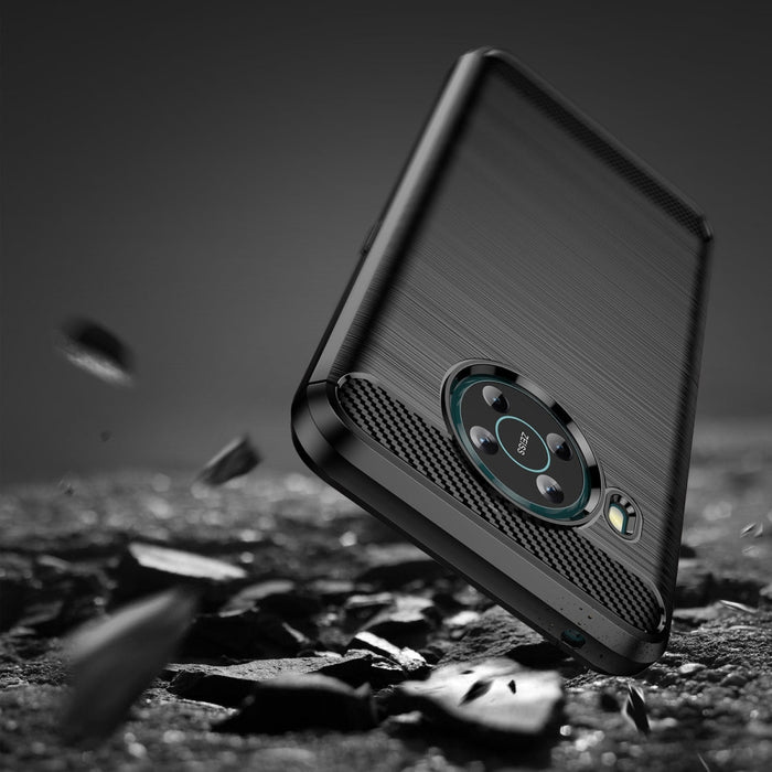 Carbon Case Гъвкав Кейс за Nokia X100 black