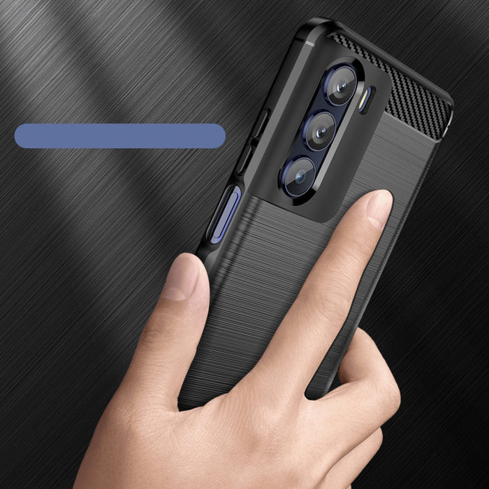 Carbon Case Гъвкав Кейс за Motorola Moto G200