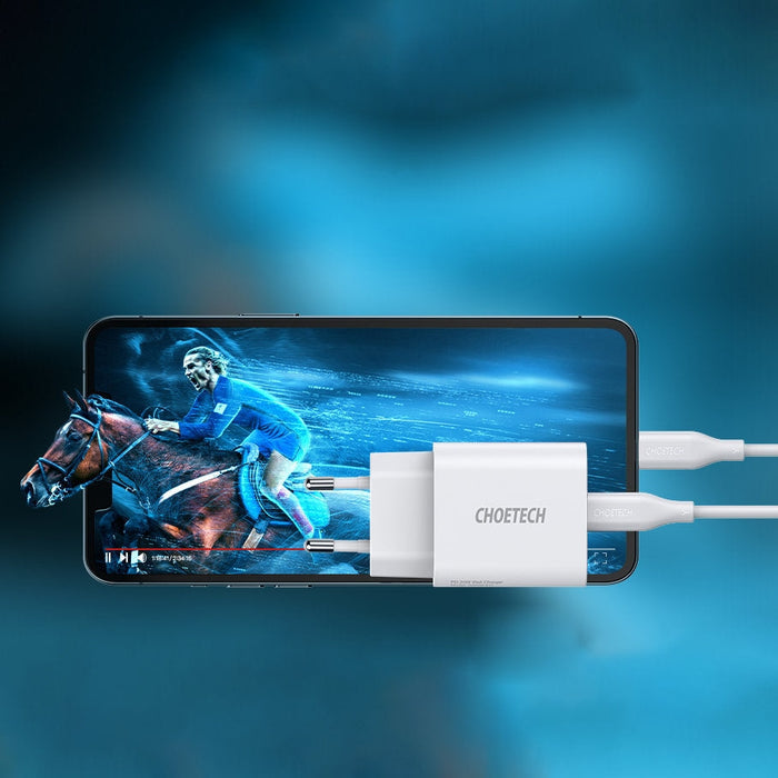 Зарядно устройство Choetech USB - C 20W 3A