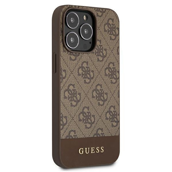 Калъф Guess GUHCP13LG4GLBR за iPhone 13 Pro / 6.1’ кафяв