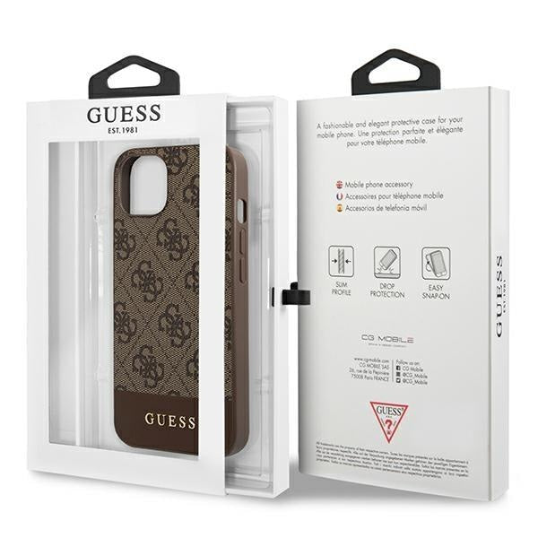 Калъф Guess GUHCP13MG4GLBR за iPhone 13 6.1’ кафяв