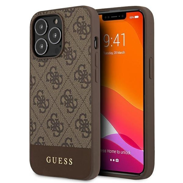 Калъф Guess GUHCP13XG4GLBR за iPhone 13 Pro Max 6.7’ кафяв