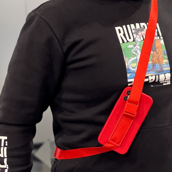 Кейс Rope Case с каишка за Xiaomi Redmi 10 черен