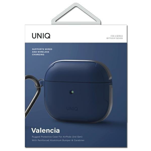 Калъф UNIQ Valencia Antimicrobial за Apple AirPods 3 син