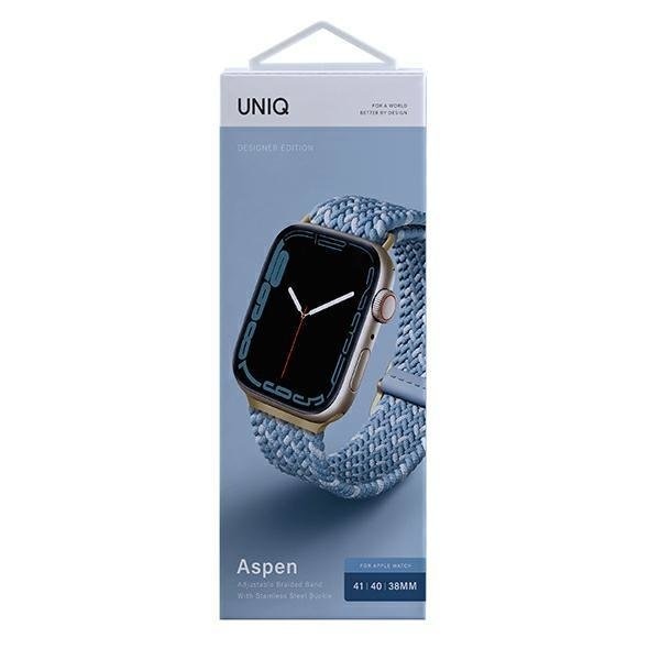 Резервна каишка Uniq Aspen за Apple Watch 40/38/41mm Син