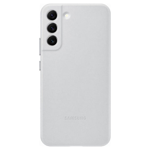 Калъф Samsung Leather за Galaxy S22 PLUS Light Gray