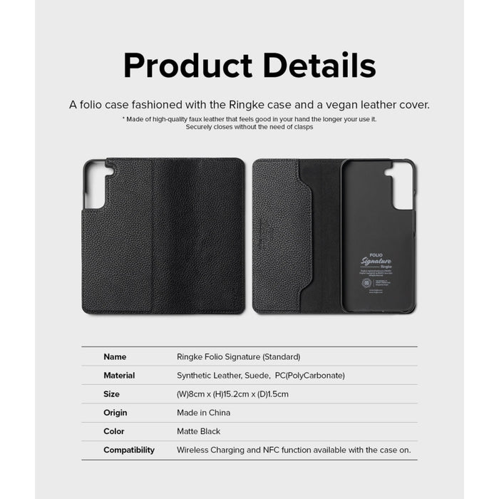 Калъф Ringke Folio Signature Flip Leather за Samsung