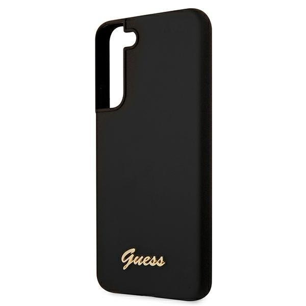 Гръб GUESS Silicone Script за Samsung Galaxy S22 Plus Черен