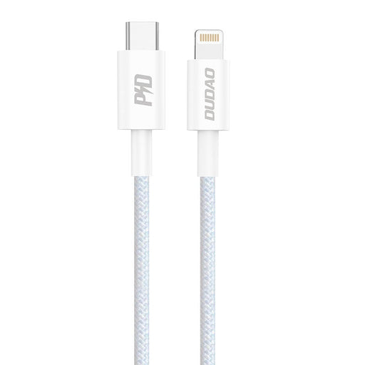 Кабел Dudao L6E USB Type C към Lightning PD 20W бял (L6E)