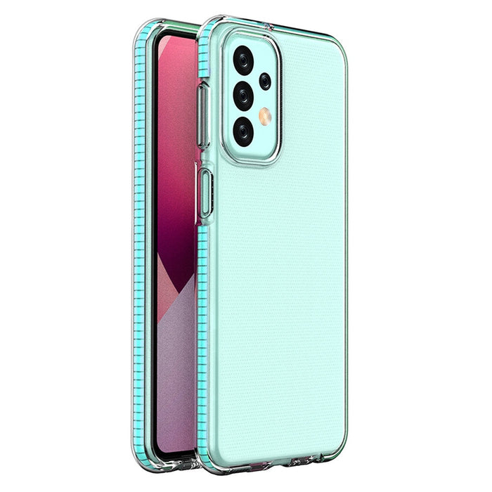 Кейс Spring Case за Samsung Galaxy A23 съв светлосиня рамка