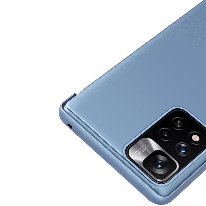 Прозрачен флип кейс за Xiaomi Redmi Note 11 Pro + 5G / розов