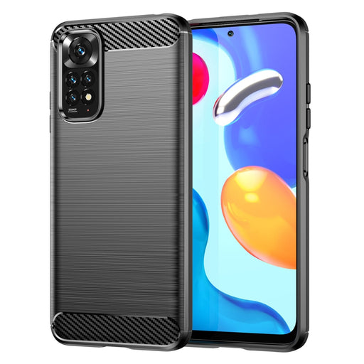 Carbon Case Гъвкав Кейс за Xiaomi Redmi Note 11S / 11 black