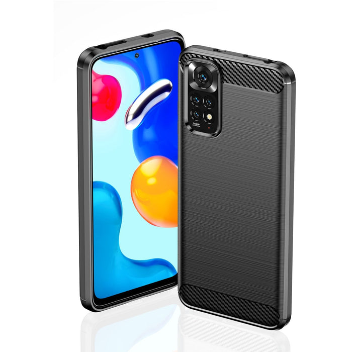 Carbon Case Гъвкав Кейс за Xiaomi Redmi Note 11S / 11 black