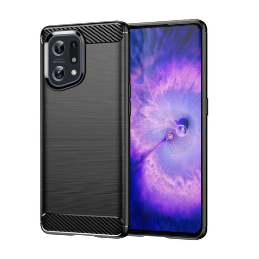 Carbon Case Гъвкав Кейс за Oppo Find X5 black