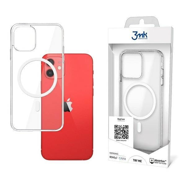 Kейс - гръб 3mk MagCase за Apple iPhone 12 Mini Прозрачен