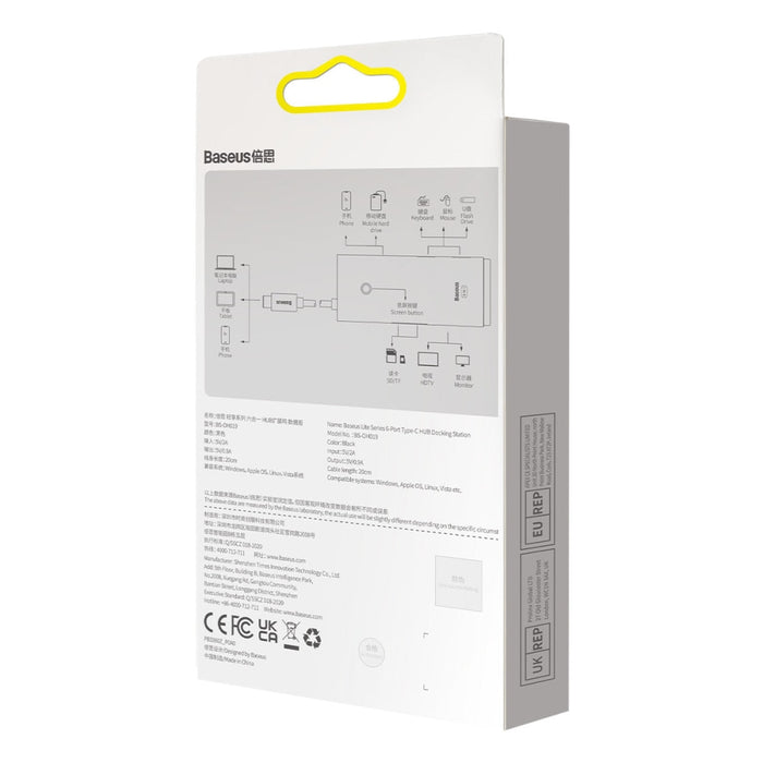 Baseus Lite Series multifunctional HUB USB Type C - 2 x 3.0