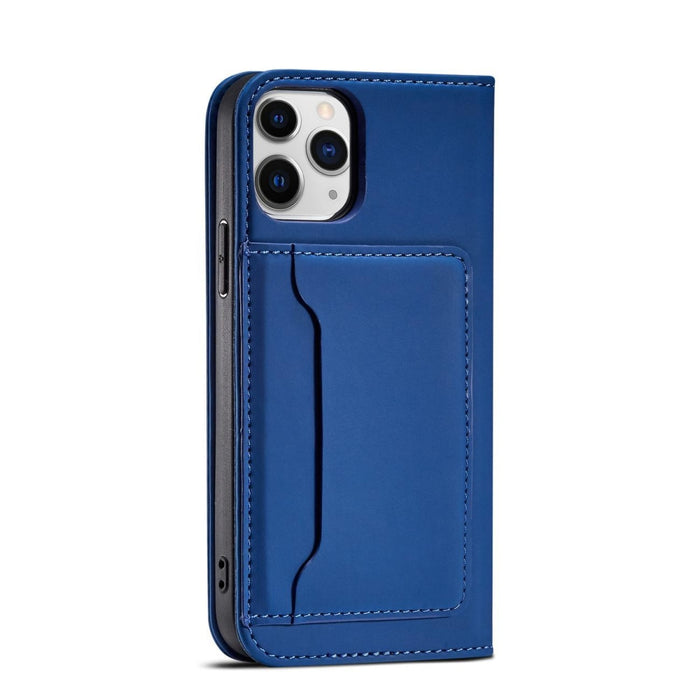 Калъф с отделение за карти Magnet Card Case iPhone 12 син