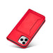 Калъф с отделение за карти Magnet Card Case iPhone 12 червен