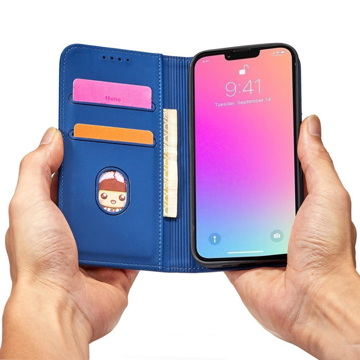 Калъф с отделение за карти Magnet Card Case iPhone 13 син