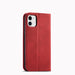 Кейс с отделение за карти Magnet Fancy Case iPhone 12 червен