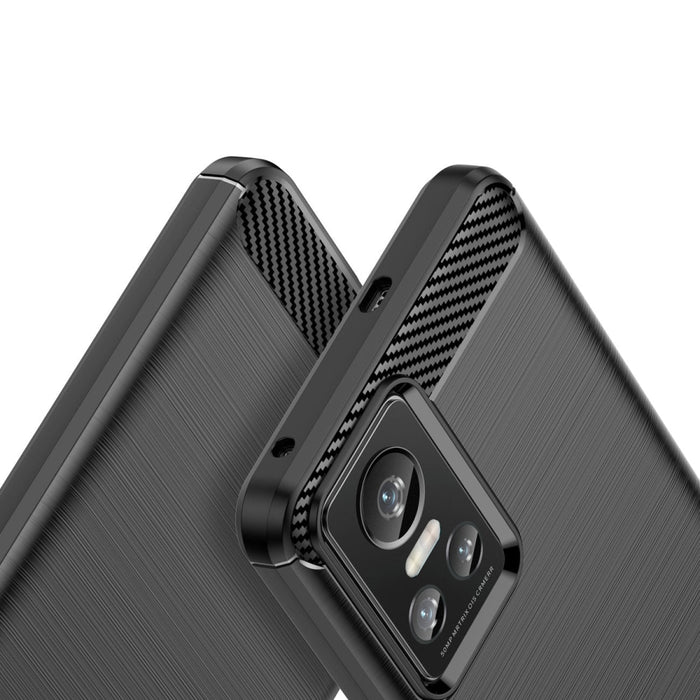 Carbon Case Гъвкав Кейс за Realme GT Neo 3 black