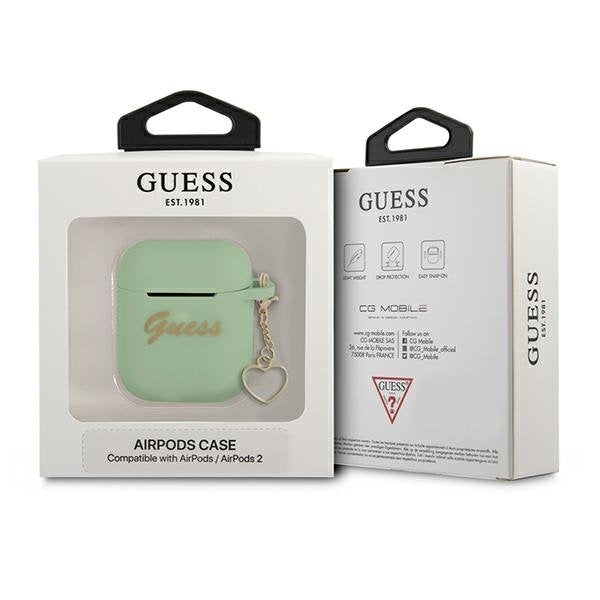 Калъф Guess GUA2LSCHSN за AirPods 1/2 зелен