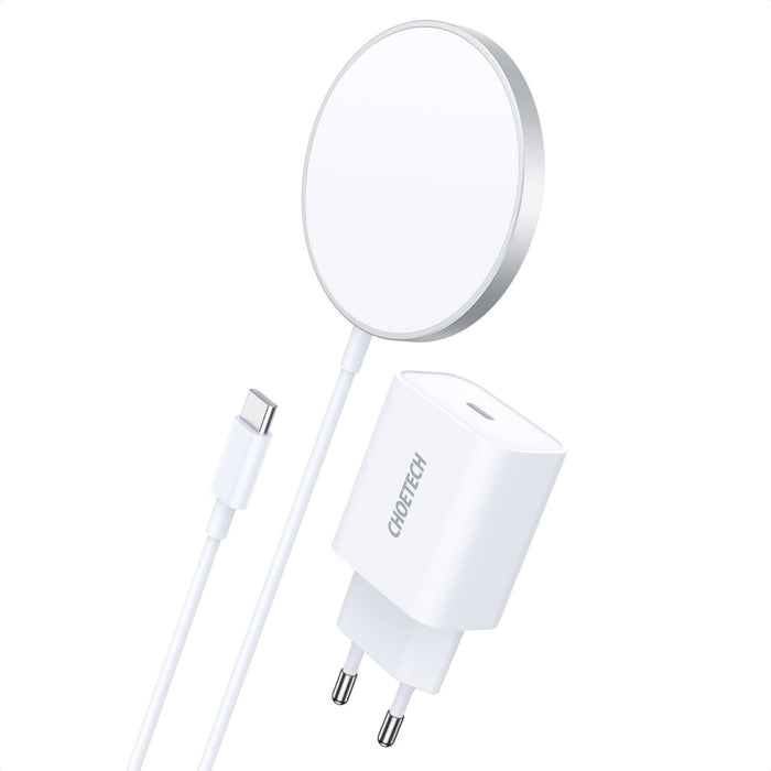 Индукционно зарядно устройство Choetech MagSafe PD5005 Бял