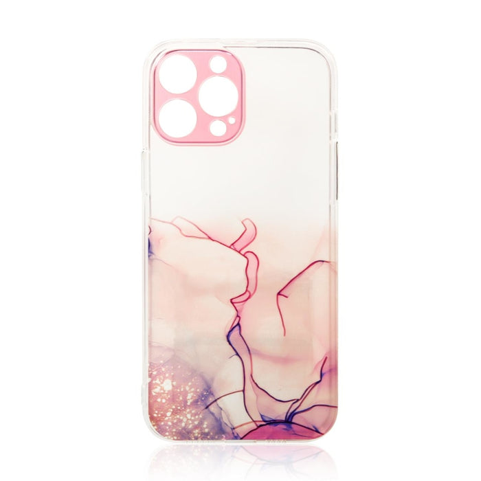 Кейс Marble за iPhone 12 розов