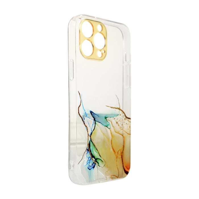 Кейс Marble за iPhone 12 оранжев