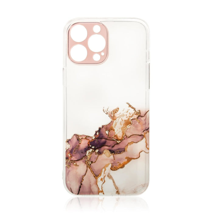 Кейс Marble за iPhone 12 кафяв