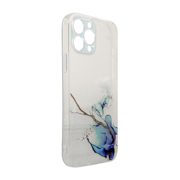 Кейс Marble за iPhone 12 син