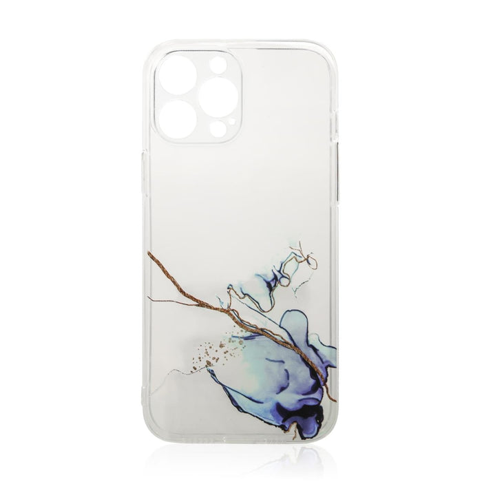 Кейс Marble за iPhone 13 син