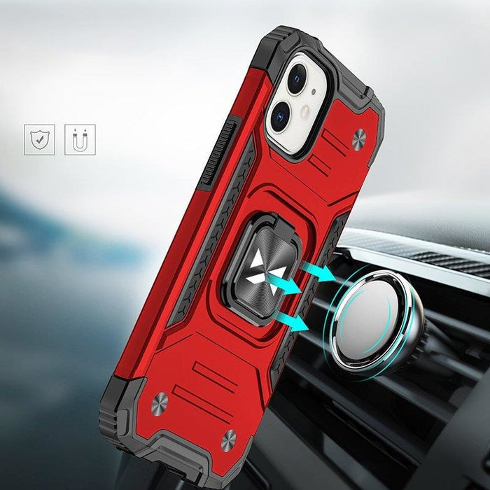 Кейс Wozinsky Ring Armor за iPhone 14 Plus червен