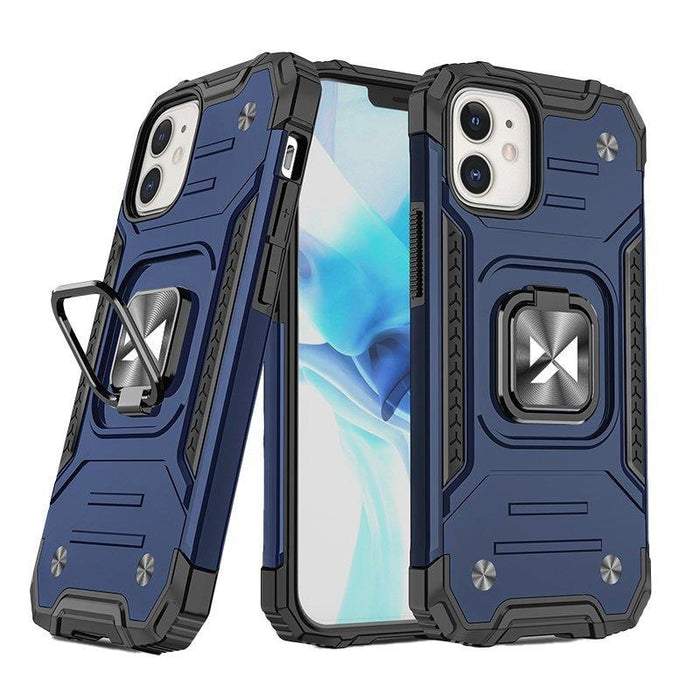 Кейс Wozinsky Ring Armor за iPhone 14 син