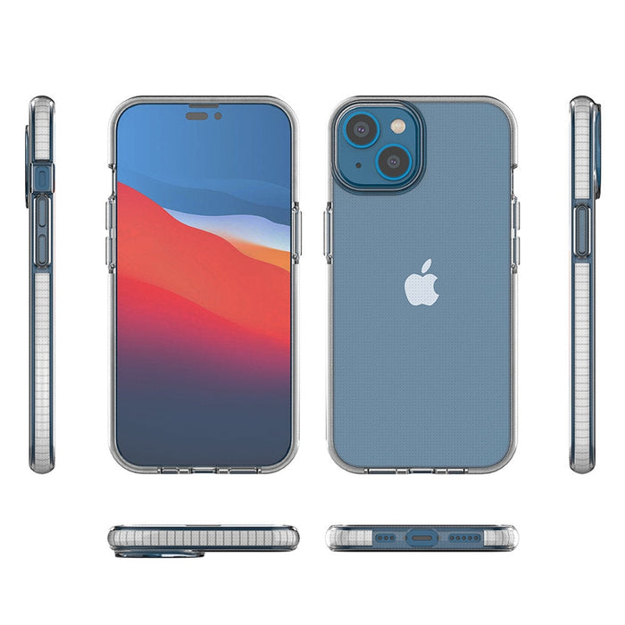 Кейс Spring Case за iPhone 14 със светлорозова рамка