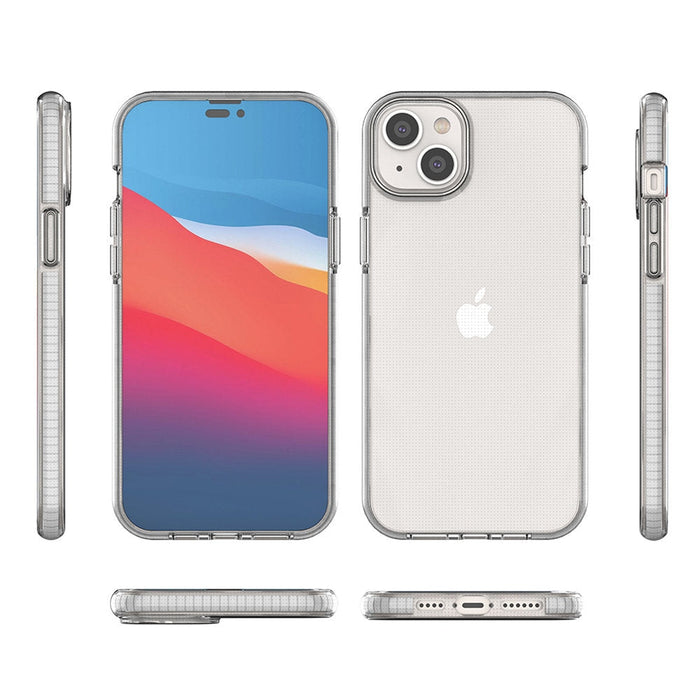 Кейс Spring Case за iPhone 14 Plus със светлорозова рамка