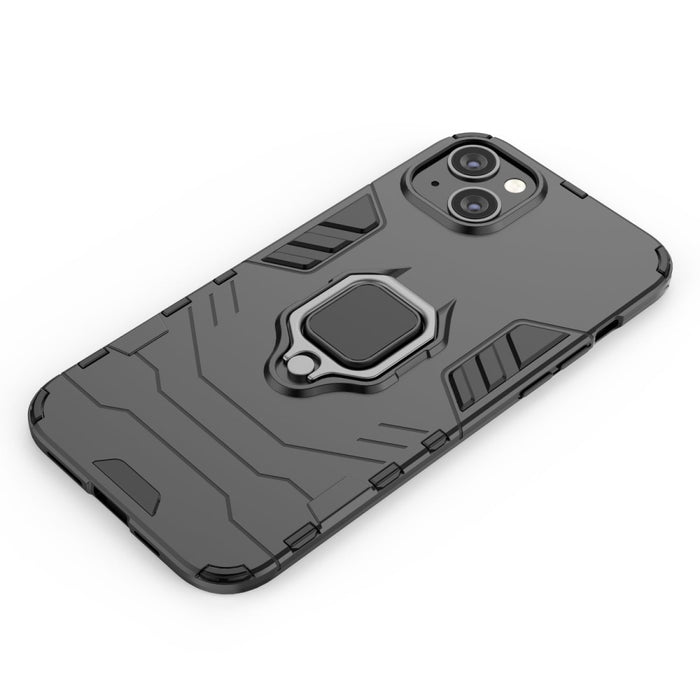 Кейс HQWear Ring Armor за iPhone 14 черен