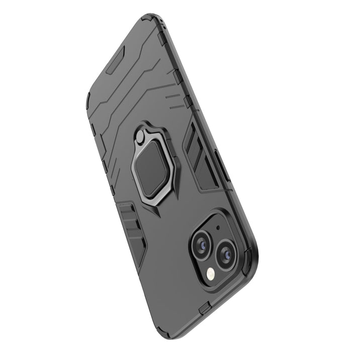 Кейс HQWear Ring Armor за iPhone 14 черен