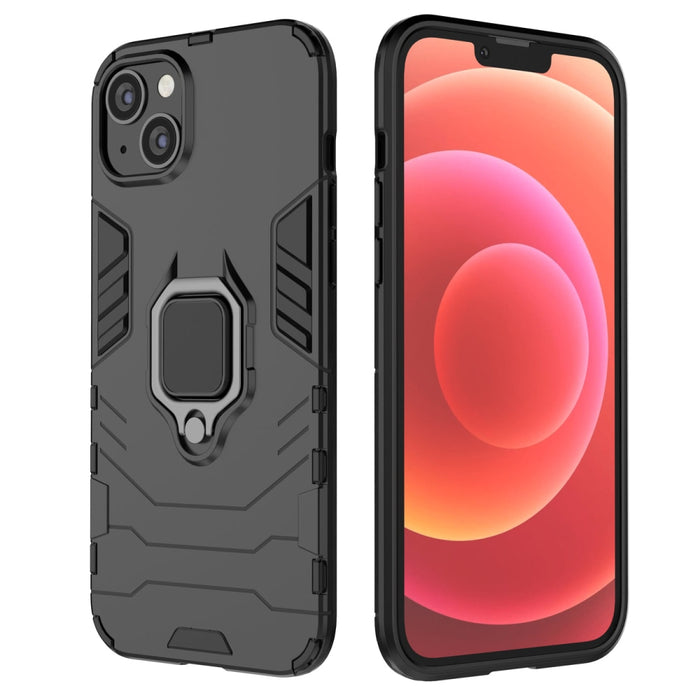 Кейс HQWear Ring Armor за iPhone 14 черен